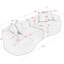 Canapé modulaire 4 places gris foncé, fermeture à glissière dissimulée, confort et soutien, canapé incurvé stylé, éponge haute densité, accoudoirs droits, salon-632476973
