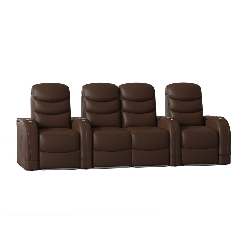 Rangée de cinéma maison Stealth HR Series (rangée de 4), Cappucino classique