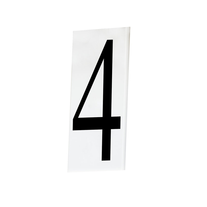 Altus 0.5'' H Plastic House Number, 4