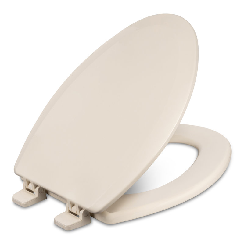 Elongated Toilet Seat and Lid, Standard, Biscuit