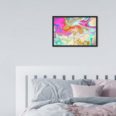 " Abstract Barbie House " Painting Print