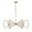 Lustre 6 lumières Marbella de couleur dorée par Breegan Jane