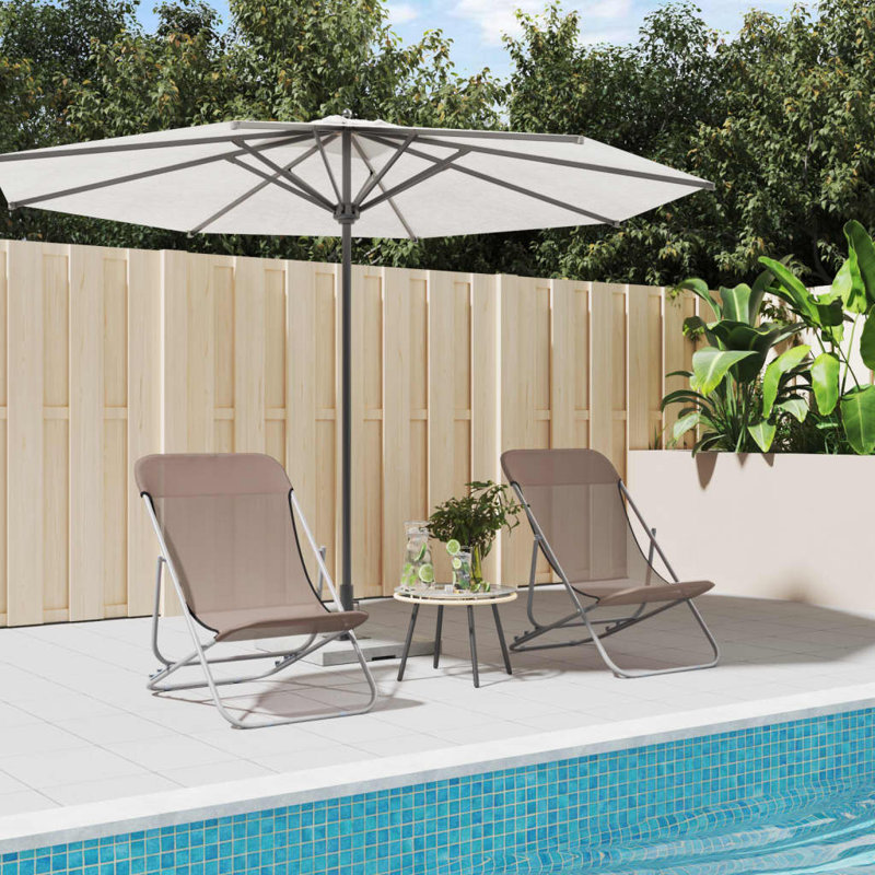 Folding Beach Chair, Brown