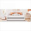 Lit de jour simple en velours beige avec revêtement gigogne