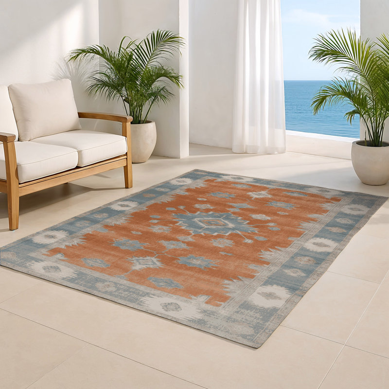 Overdyed Brown Indoor and Outdoor Area Rug, Rectangle 2' x 3'