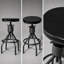 Tabouret de bar pivotant en bois massif à hauteur réglable-163467170-212191559