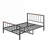 Full Size For Master Or Guest Bedroom, Matte Black Metal Platform Bed Frame With Headboard And Footboard, No Box Spring Needed