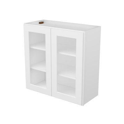 30" x 12" x 30"Easy to Assemble Wall Cabinet Glass NOT Included
