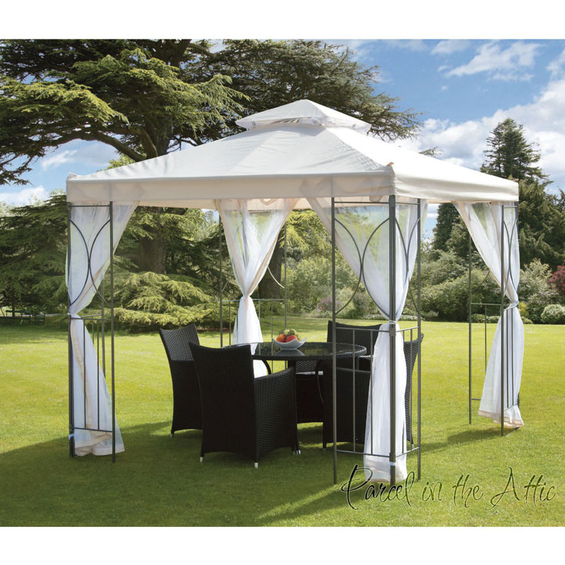 Carone 2.5m x 2.5m Gazebo, Cream
