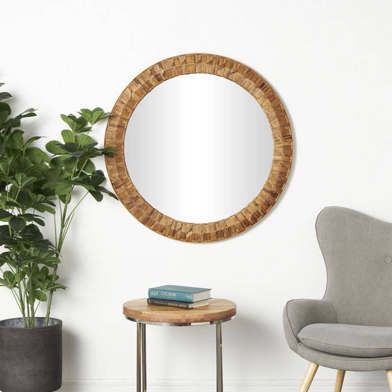 Batdorf Seagrass Circle Wall Mirror
