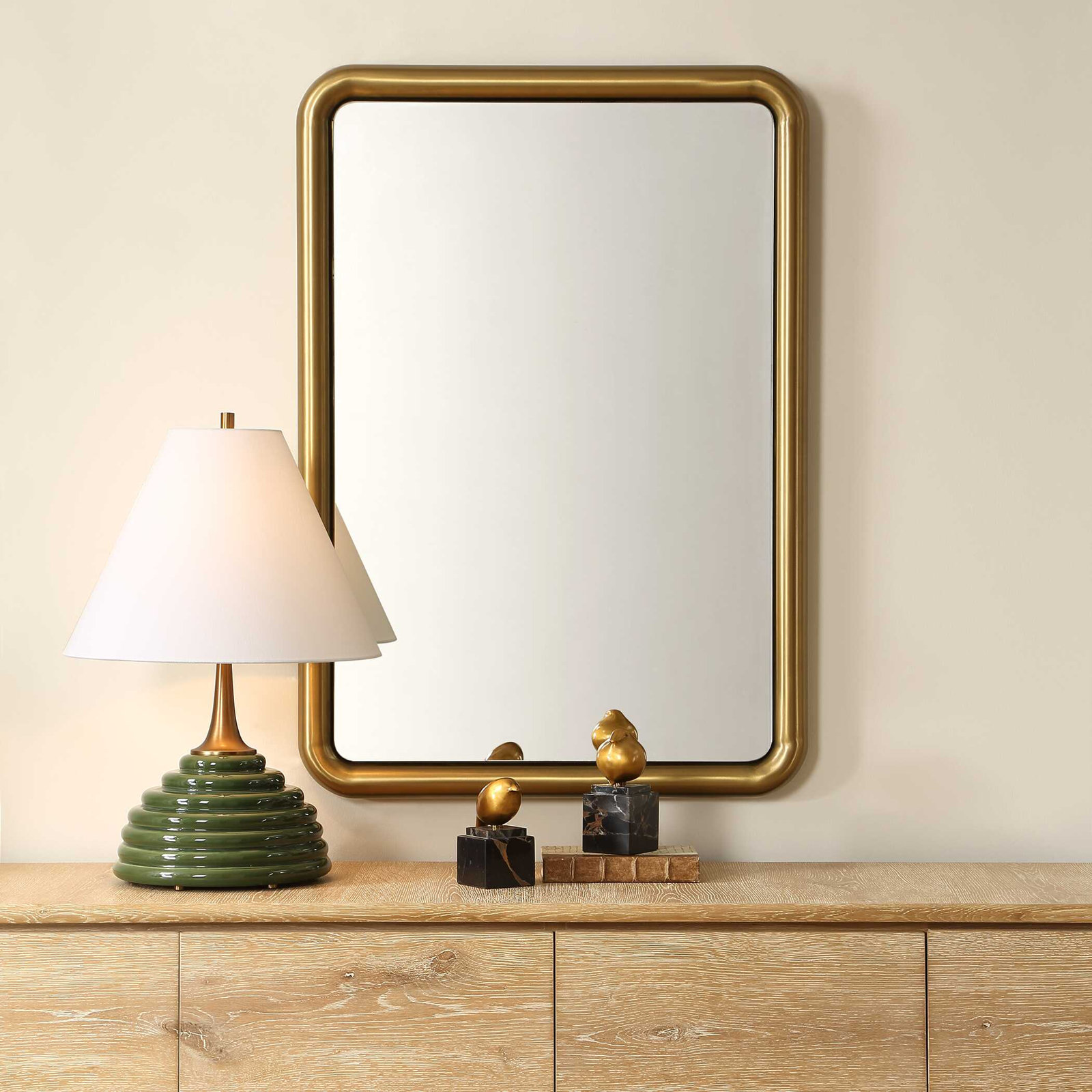 Kittrell 29" Stainless Steel Accent Mirror