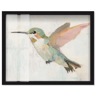 Colibri aérien, reproduction d'art par Shadowbox par Art Remedy