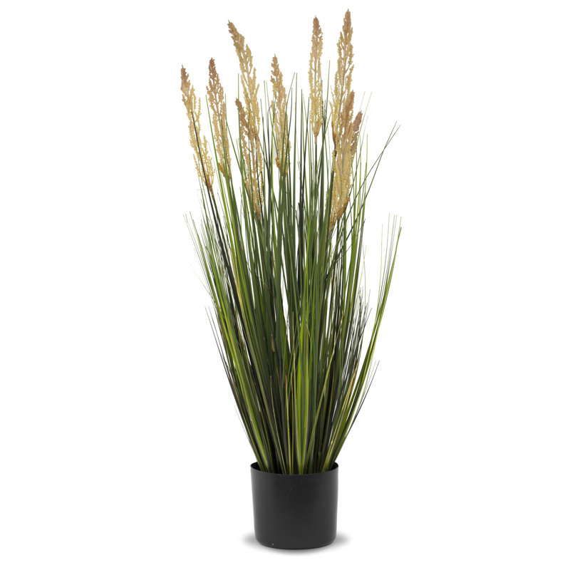 90cm Faux Pampas Grass Grass in Earthenware Pot