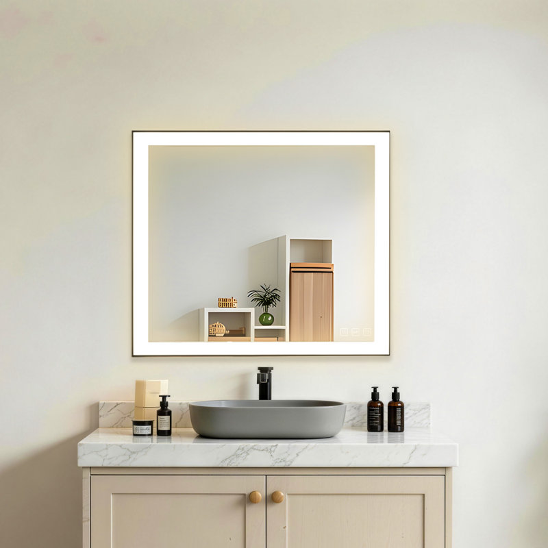 Miroir de salle de bain Sleek, 36 po x 36 po