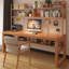 Bureau rectangulaire en bois massif brun-118509469