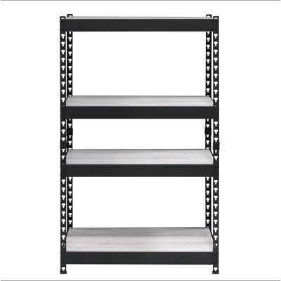 Natural And Black 4-Tier Bookcase