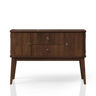 Mid Century Modern Server With 2 Drawers And 2 Cabinets, Perfect For Stylish Storage And Display In Any Dining Room