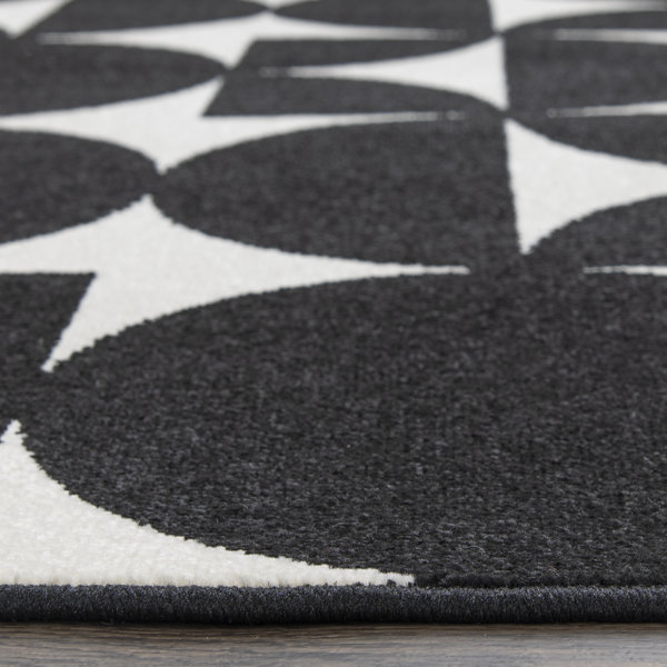 Wade Logan® Bairo Black/White Indoor/Outdoor Rug & Reviews | Wayfair
