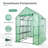 Aoodor Walk-in Greenhouse with 4 Shelves-120464225