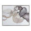 Grande peinture à l'huile abstraite de 47 po x 35,5 po, texture gris brun faite à la main, 40% toile, 20% plastique, décoration murale 47,2 x 1,5 x 35,4, cadre en plastique aquarelle peint à la main, art intérieur