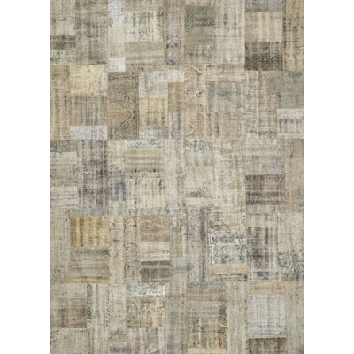 Tapis contemporain olive / gris / crème Carmelia