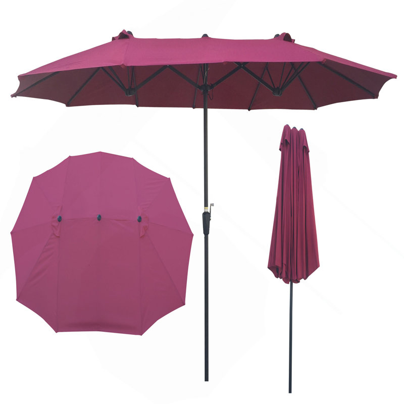 Parasol extérieur imperméable 15X9ft, Bourgogne