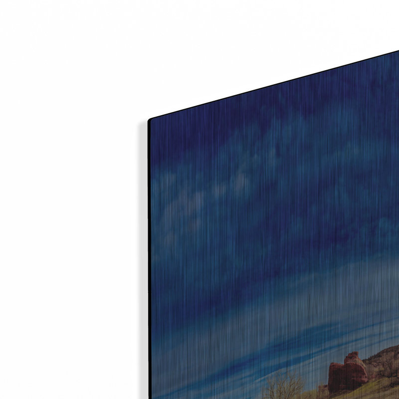 Art mural en métal Lark Manor ™ «Red Rocks, Colorado» par Epic Portfolio, H 24 po x l 48 po