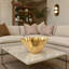 Cast Onyx Bowl, Gold Leaf, Large