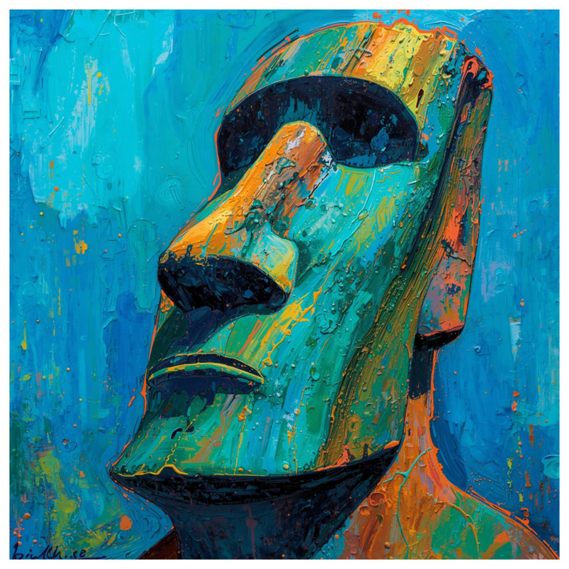 Couvertures Moai, 50in W x 60in H