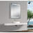 Kah Flat Wall Mirror with Shelves