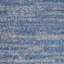 Tapis extérieur antidérapant rayé bleu et gris 5 pi x 7 pi