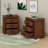 Rustic Three Drawer Reclaimed Solid Wood Farmhouse Nightstand Set Of Two