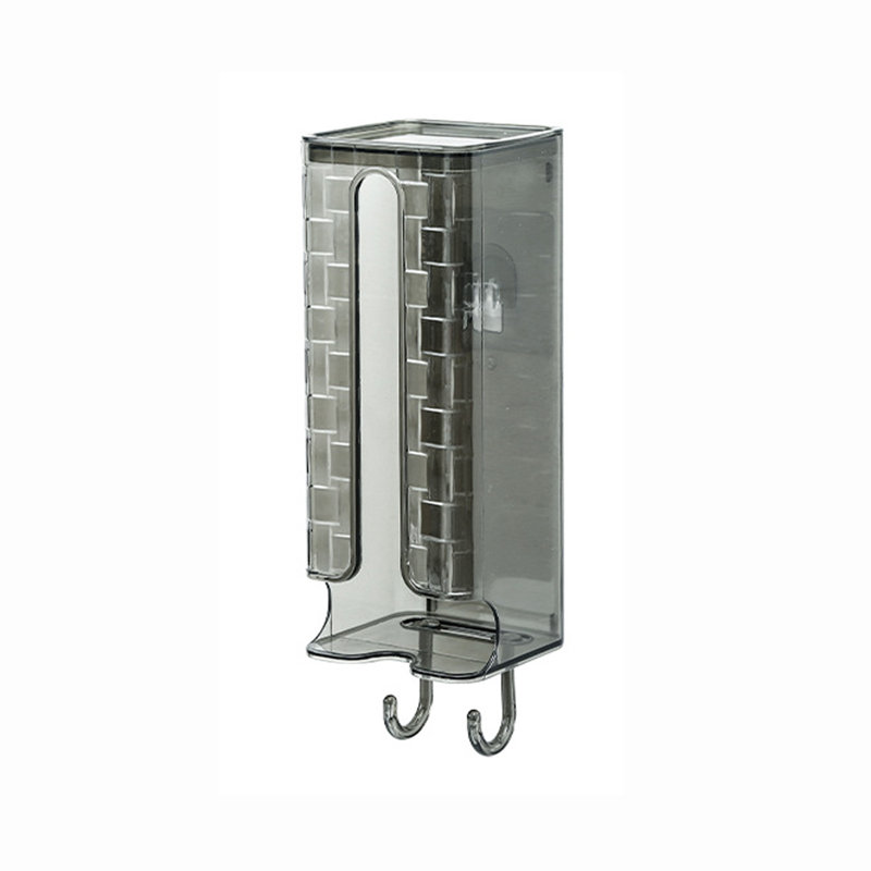Boîte de rangement murale pour sac d'épicerie, Gris