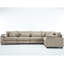 Canapé modulaire brun surdimensionné, revêtement en velours côtelé 5 places en forme de L, 7 coussins, canapé de salon modulaire,-118010648