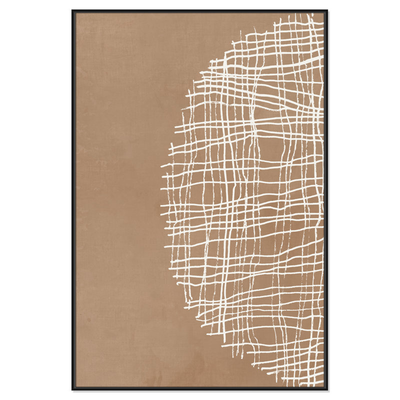 «Basketweave Basket Weave Circle I Print» par Tom Reeves, Noir, H 61,5 po x l 41,5 po