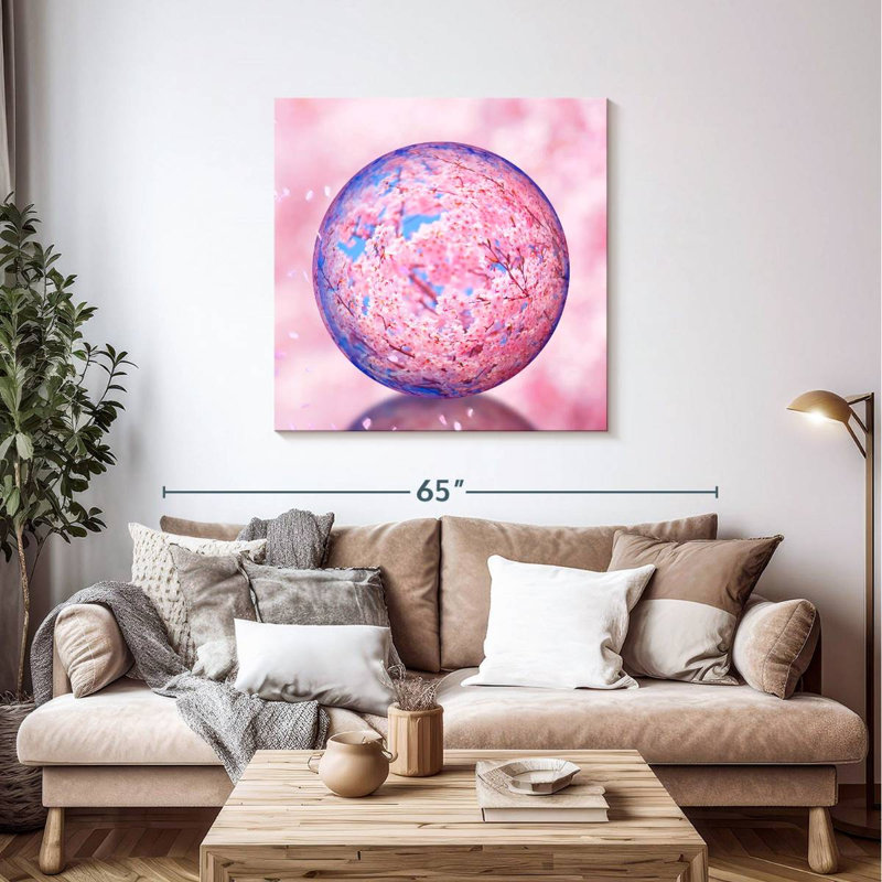 Orbe en cristal Harnek Sakura, H 39 po x l 39 po