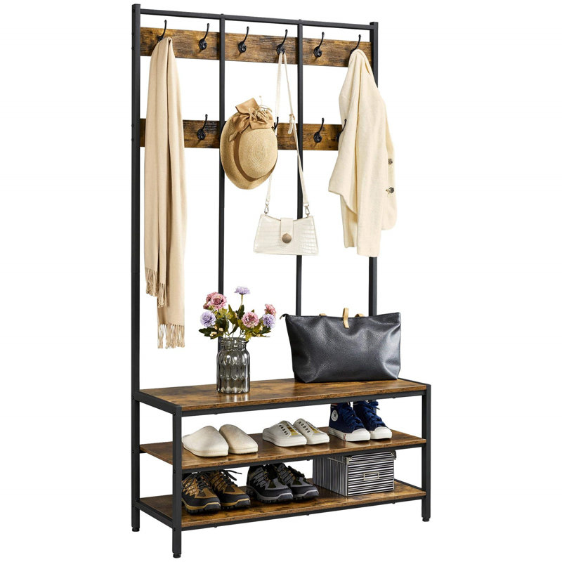 Aarran Freestanding 24 - Hook Coat Rack