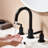 10.5"H Solid Brass Widespread Bathroom Faucet With Pop-Up Drain Assembly-110689438