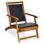 Chaise longue simple en acacia Artie-138781065