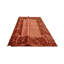 Tapis de zone en laine noué la et rouge 8 pi x 9 pi one-of-kind Matlock