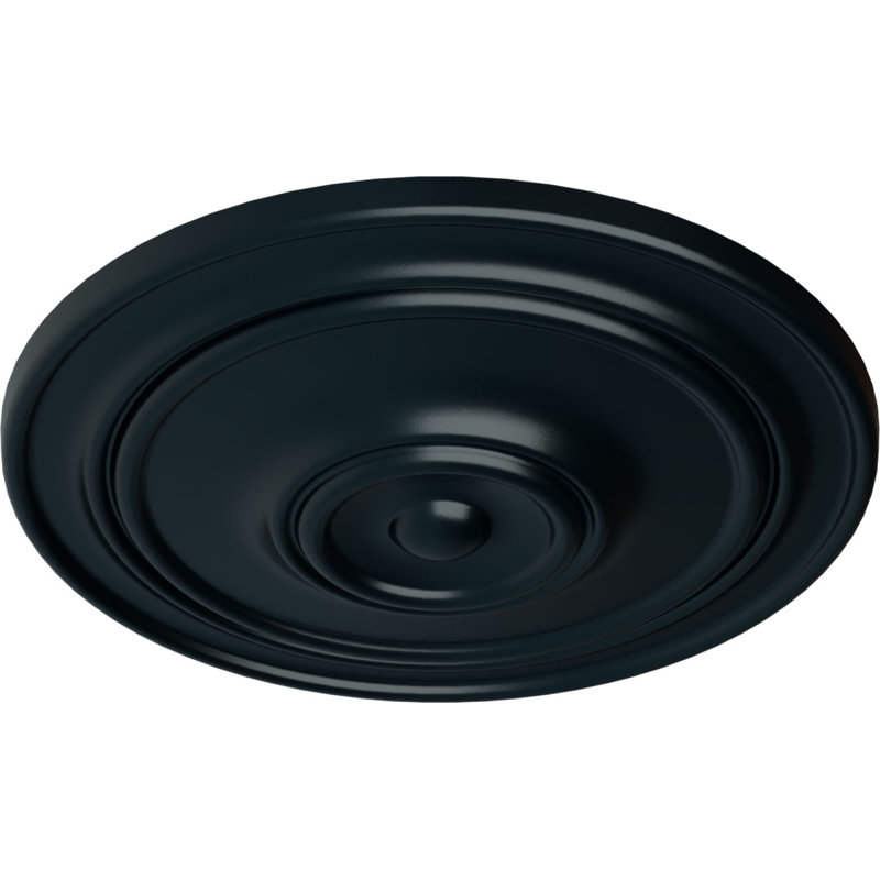 Médaillon de plafond classique Endurathane, 21 7/8 po x P 2 3/8 po (pour auvents jusqu'à 5 1/2 po), finition peinte à la main ombre de nuit