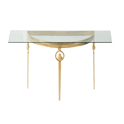 Jonael Glass Top End Table