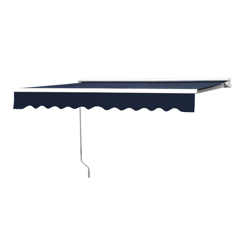 Sol 27 Outdoor 350cm W x 300cm D Fabric Cover Retractable Patio Awning, Blue