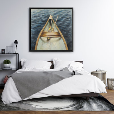 «Canoeing On The Lake» sur toile