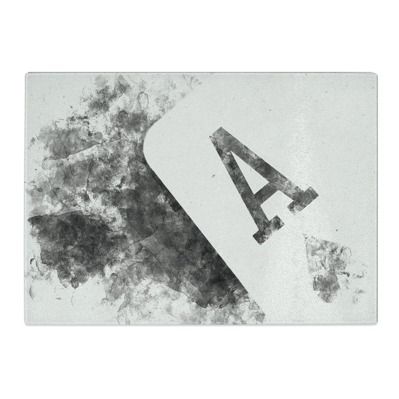Tempered Glass the Ace of Spades Chopping Board, 20 cm x 28.5 cm