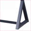 Console de salon gris anthracite avec base en bois en X et 1 tiroir - rangement élégant
