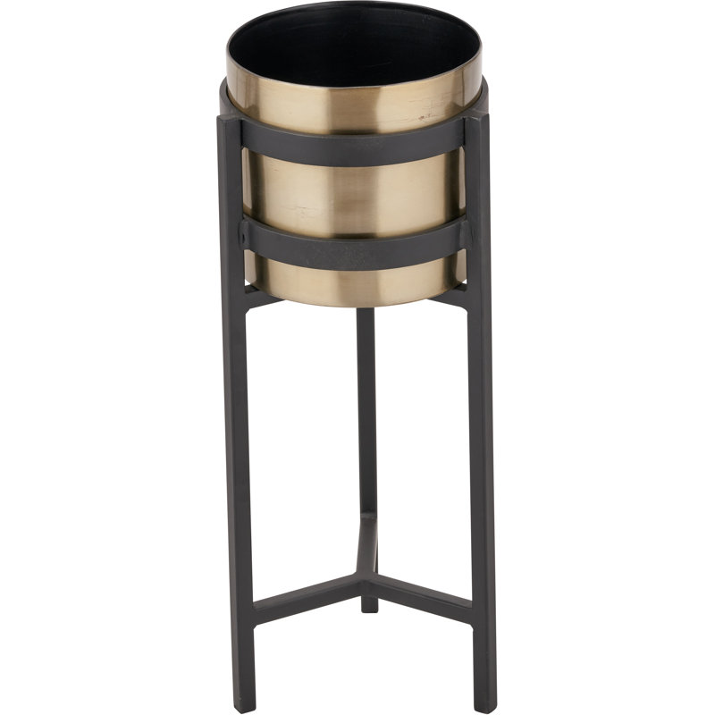 Handmade Metal Elevated Planter, 55cm H x 21cm W x 22cm D