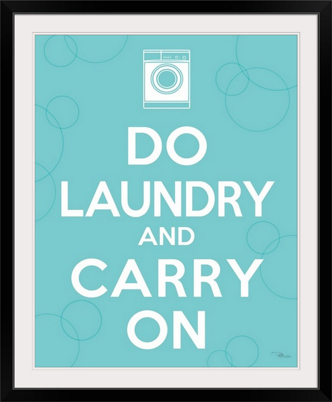 « i », art textuel Laundry On, H 28 po x l 24 po x P 1 po, Cadre noir