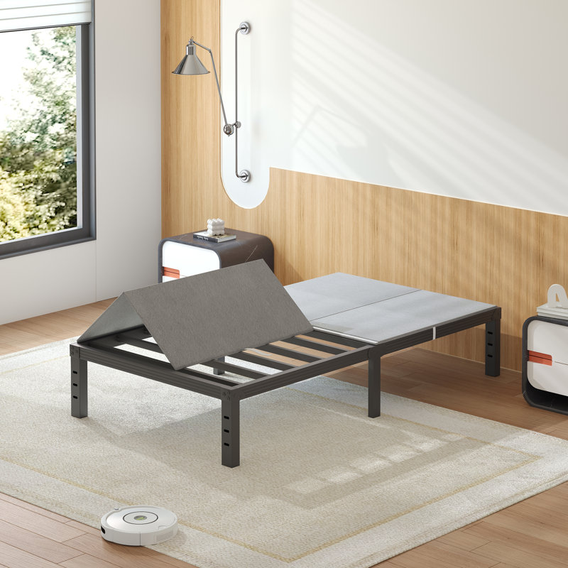 Support de matelas pour lit de sommier divisé, lattes avec housse, Lit simple