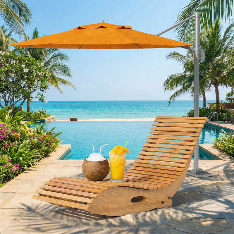 Chaise berçante en bois, chaise berçante d'extérieur
